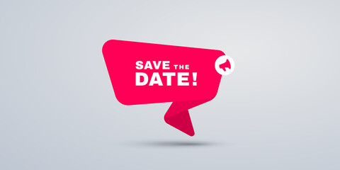 Save the date simple illustration