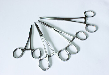Artery Forceps Isolated on the white background
