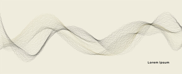 Wave vector element with abstract lines for website, banner and brochure, Curve flow motion illustration, Vector lines, Creative background design.

