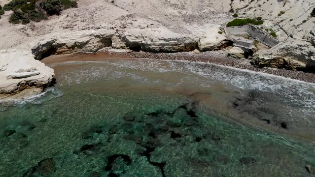 Aerial view of the coast on Kos island