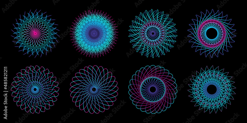 Poster abstract modern colorful background element design with blue and pink gradient wave. dynamic color f