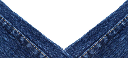 Blue jeans background and texture, Copy space