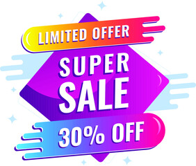 Supersale special offer banner
