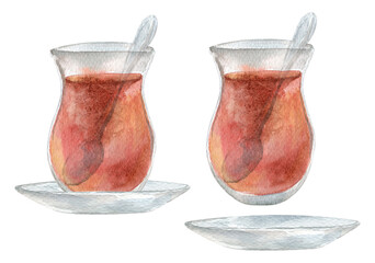 Hand painted watercolor ??? clipart.