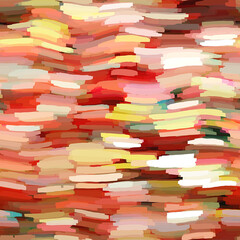 Wavy summer broken wavy stripe seamless background. Ombre color blend for beach swimwear, trendy fashion print. Streaks wave digital watercolor effect. High resolution repeat pattern material.