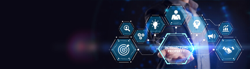 The concept of business, technology, the Internet and the network. A young entrepreneur working on...