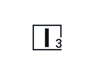 I3, 3I Initial letter logo