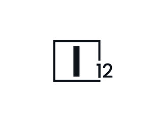 I12, 12I Initial letter logo
