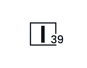 I39, 39I Initial letter logo