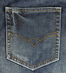 jeans pocket with shape