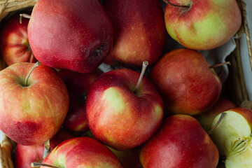 red apples in a basket