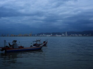 Fototapeta na wymiar boats on the sea