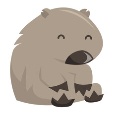 Cartoon Wombat