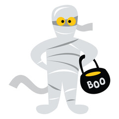 Cartoon Mummy Trick Or Treat
