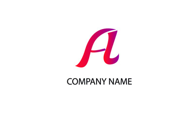 initial letter A abstract monogram vector logo template