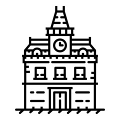 House Flat Icon Isolated On White Background