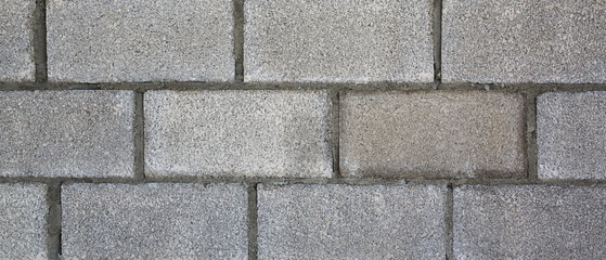 Obraz premium Brick and block masonry walls with plaster