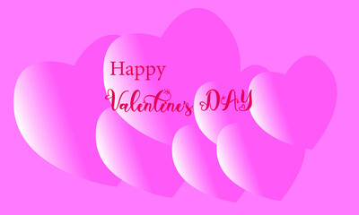 happy valentine's day greeting caabstract vector logo template