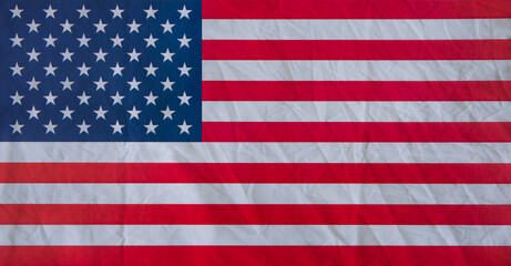 Naklejka premium Closeup of grunge American flag