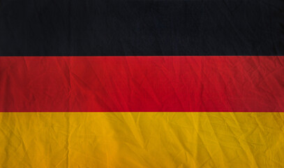 Fabric texture flag of Germany