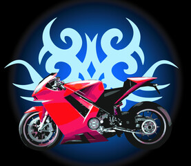 Motorcycles Pictures vector illustration for your T shirt or your design