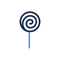 Sweet food or lollipop icon
