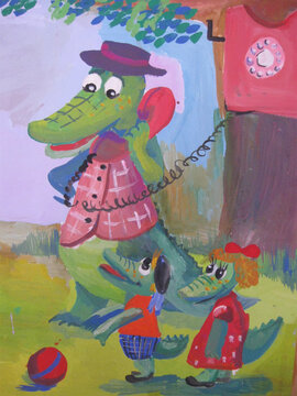 Drawing of a character from a children's fairy tale