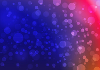 Abstract blurry spot soft gradient lights bokeh blue red purple background template