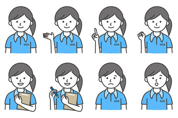 人 ポロシャツ  イラスト AI 素材 ベクター