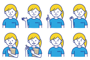 人 半袖  イラスト AI 素材 ベクター