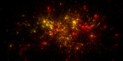 Banner Star field background . Starry outer space background texture . Colorful Starry Night Sky Outer Space background. 3D illustration
