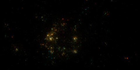 Banner Star field background . Starry outer space background texture . Colorful Starry Night Sky Outer Space background. 3D illustration
