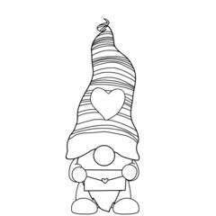 Gnome hold a love letter, Outline