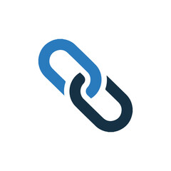 Link and hyperlink or linkage icon