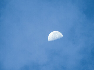 moon over the clouds