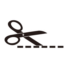 scissor icon vector illustration sign