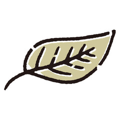 葉ドローイング