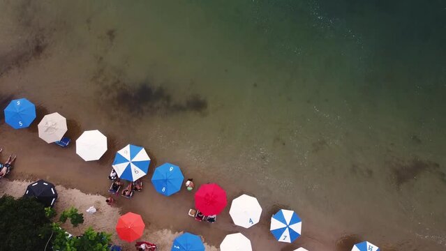 From beach umbrellas to boats on the ocean - Praia dos Ossos, B&uacute;zios, Rio de Janeiro