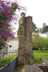 Larino - Molise - Archaeological Park - Section of wall of ancient Roman construction -