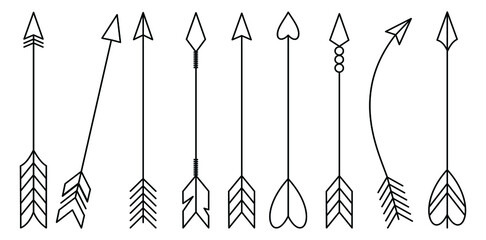 Set of arrows vector illustration