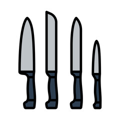 Kitchen Knife Set Icon