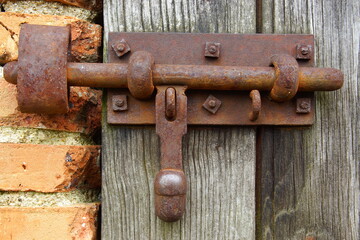 Serrure porte abandonnée