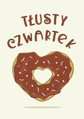 Tłusty Czwartek. Wektor. Ilustracja © FriendlyPixels
