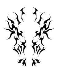 elder scroll predator from space ship abstract tattoo symbol sticker
