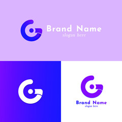 Fototapeta premium letter g logo icon design template elements