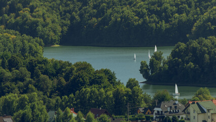 Solińskie Lake from the "Polańczyk" viewpoint