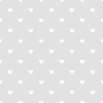 Fototapeta Small cute hearts background. Seamless pattern for Valentine's Day.