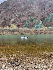 홍천강 가을, 카약 타는 사람 / Hongcheongang River Autumn Kayak rider 