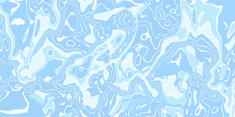 Abstract white blue colors liquid texture background.