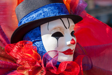 Maske beim Karneval, Venedig